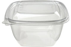 SALADEBOWL 500ml 4KANT TRANSPARANT  500st